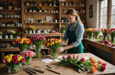 Доставка цветов в Полтаве: создание ярких букетов из Light Wood